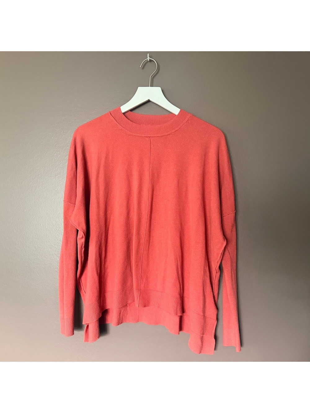 KARLIE oversized shirt sweater rust SIZE Medium